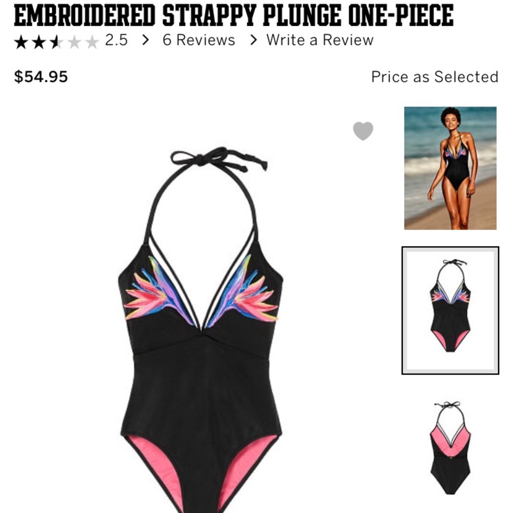Lowest on this app,NWT Embroidered Strappy Plunge